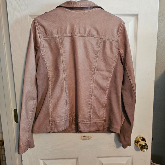 Maurices Faux Leather Jacket sz L - Picture 2 of 12